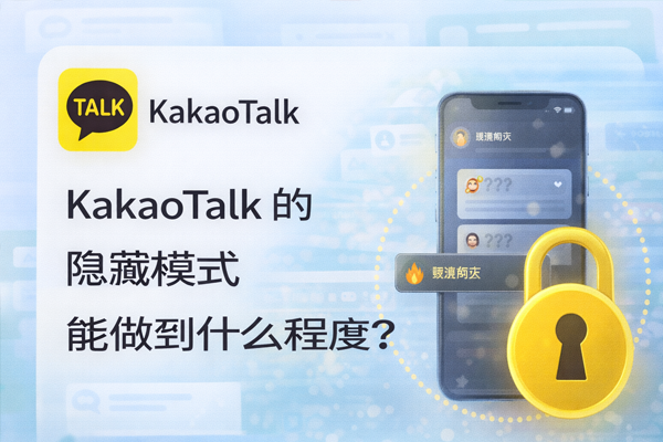 KakaoTalk 的隐藏模式能做到什么程度？